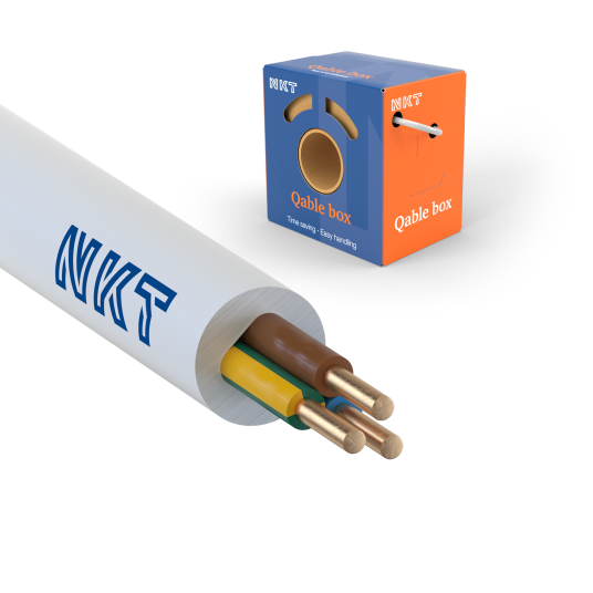 NKT EXQ XTRA Installasjonskabel 3G 1,5 mm², 300/500 V 75 m, kartong