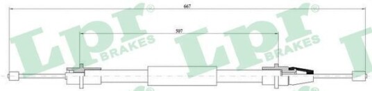 Bremsewire LPR C0637B Bremsewire LPR C0637B