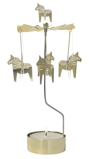 Pluto Design Engelspill dalahest stort 25 cm Gull Pluto Design Engelspill dalahest stort 25 cm Gull