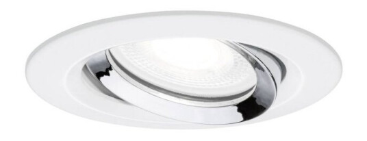 Paulmann 936.73 Innsunket Spotlight Gu10 1 Ampuller Led 4000 K Kromfarget Hvit