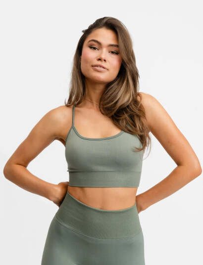 Drop of Mindfulness Signature Seamless Bra Khaki green XS Drop of Mindfulness Signature Seamless Bra Khaki green XS