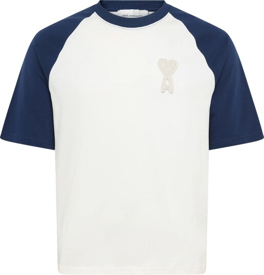 AMI Ami De Coeur Knitted Patch T Shirt White XS