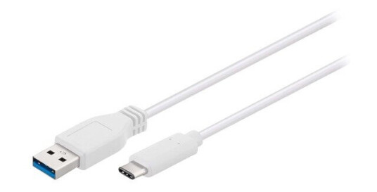 Goobay USB 3.0 A - USB C Kabel 0.2m Hvit