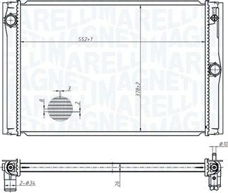 Radiator MAGNETI MARELLI 350213178600