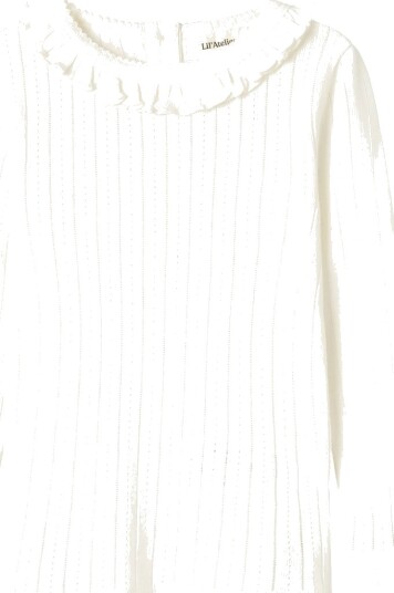 Lil- Atelier Rachel Nis Long Sleeve Slim Top Hvit 98