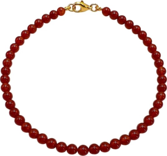Jane Koenig Bead Anklet Carnelian   Red   ONE SIZE