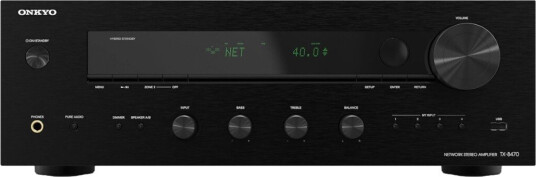 Onkyo TX-8470 Nettverks Stereo Receiver 110W med HDMI, Bluetooth og WiFi - Sort Onkyo TX-8470 Nettverks Stereo Receiver 110W med HDMI, Bluetooth og WiFi - Sort