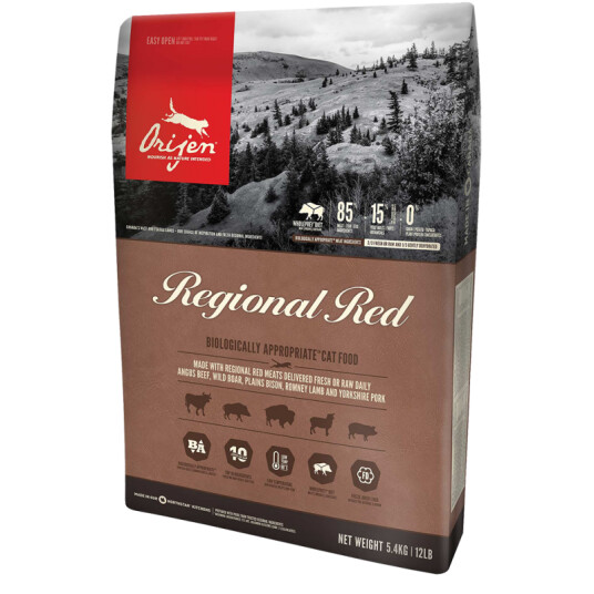 Orijen Tørrfôr til Katter Regional Red 5,4 kg - Uten Korn