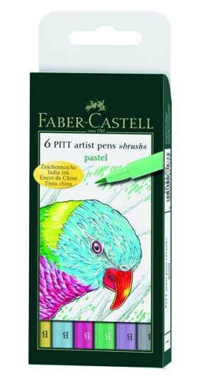 Faber-Castell PITT Artist Brush 6-set Pastel
