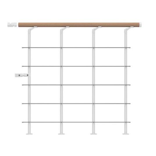 Dolle Gelender Til Repos Style6 Eik Lakkert Forlengelse Kit Hvit