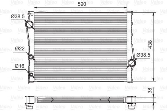 Radiator VALEO 701549