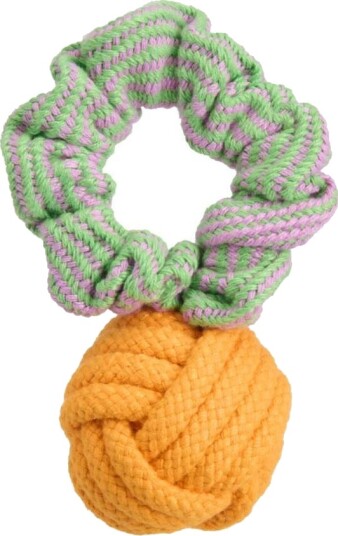 Little&Bigger Juicy Vibes Recy Rope Ball With Bungee Handle (S 17 cm X Dia 6.5 cm)