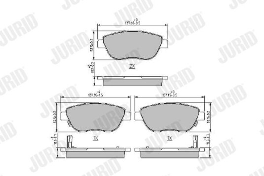 Bremseklosser JURID 573446J Bremseklosser JURID 573446J