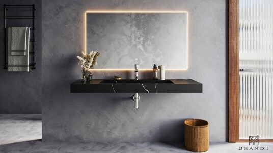 Brandt EDGE Vegghengt 120 cm Astral Black Brandt EDGE Vegghengt 120 cm Astral Black