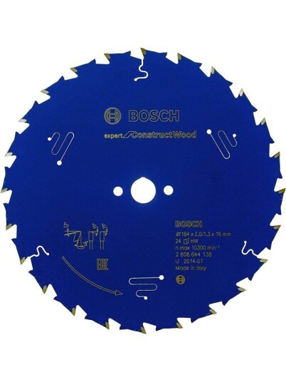 Bosch Circular Saw Blade 184 x 16 x 2 mm Expert for Construct Wood