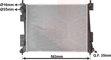 VAN WEZEL 82012751 Radiator motorkjøling VAN WEZEL 82012751 Radiator motorkjøling