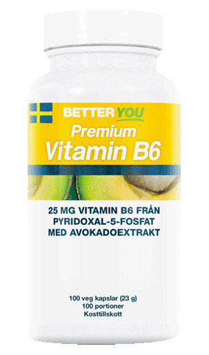 Premium Vitamin B6, 100 kapsler Premium Vitamin B6, 100 kapsler