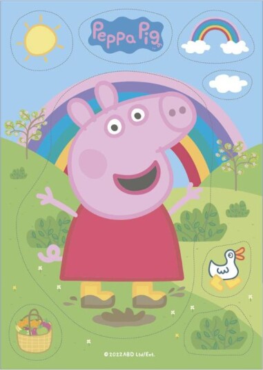Kakebilde Wafer Peppa Gris A5 
