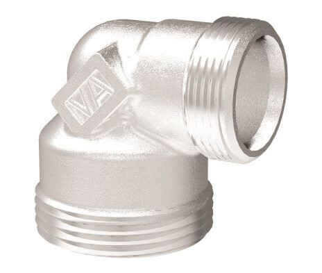 Vatette V6 Rørkobling vinklet, forkrommet, 22x15 mm