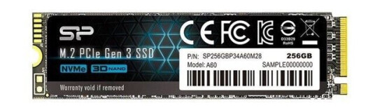 Silicon Power P34A60 SSD - 256GB - M.2 2280 - PCIe 3.0