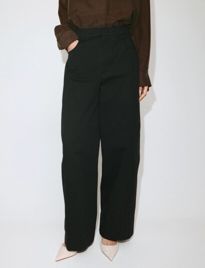 Mango Pantalon Incense Black 40