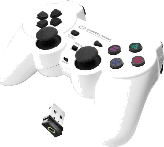 Esperanza Trådløs Håndkontroller for PC/PS3 GX600 Hvit