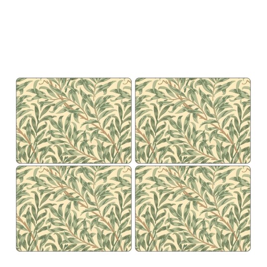Morris & Co  Willow bough bordbrikke 30x40 cm 4 stk grønn
