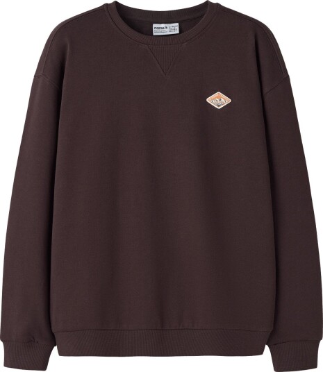 Name It Nkmolan Ls Rlx Sweat Bru Box CHOCOLATE PLUM 146 152