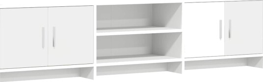 TV skap 168 x 33 x 47 cm Hvit Konstruert tre TV skap 168 x 33 x 47 cm Hvit Konstruert tre
