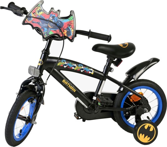 Volare Batman 12" Barnesykkel Svart for Små Superhelter Volare Batman 12" Barnesykkel Svart for Små Superhelter