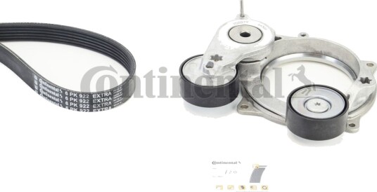 Kileremsett CONTITECH 6PK922 EXTRA K1 Kileremsett CONTITECH 6PK922 EXTRA K1