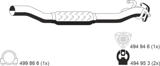 Eksosrør ERNST 012492