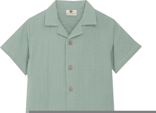 En Fant Shirt SS Muslin Jadeite (128 / 8 år)