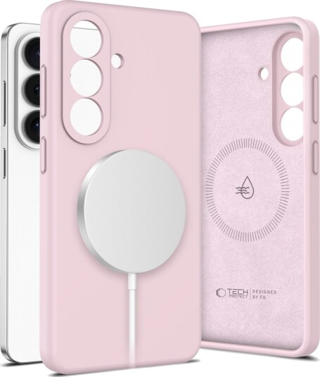 Tech-Protect MagSafe Silikondeksel for Samsung Galaxy S26+ Rosa