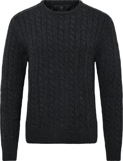 Belstaff Westport Crew Neck Charcoal Melange Grey XL