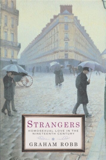 Strangers  Homosexual Love in the Nineteenth Century