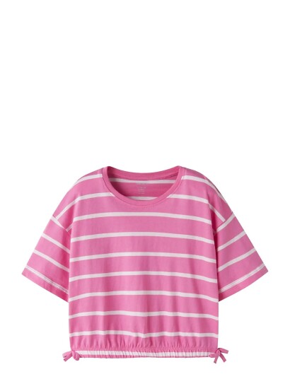Name It Nkffunion Ss Cropped Boxy Top Noos Pink 158 164