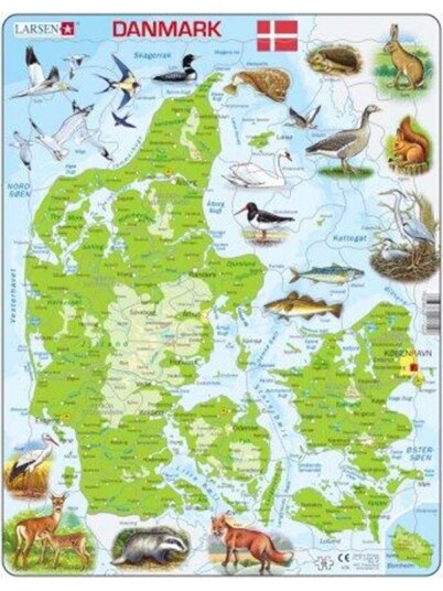Larsen Puzzles Denmark Physical with Animals