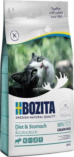 Bozita Kornfritt Helkur Elg Tørrfôr til Voksne Katter 10 kg
