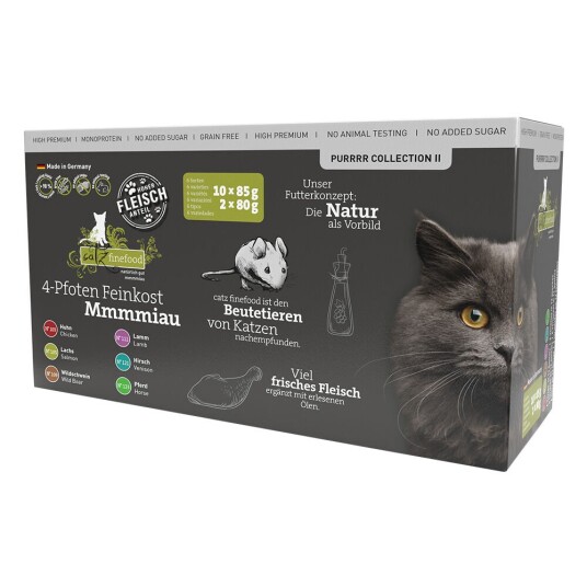 Catz Finefood Purrrr Multipack Porsjonsposer Purrr Collection Ii 12 X 80/85G Catz Finefood Purrrr Multipack Porsjonsposer Purrr Collection Ii 12 X 80/85G