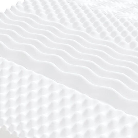 Skummadrass hvit 100x200 cm 7-Zone hardhet 20 ILD 356353 Skummadrass hvit 100x200 cm 7-Zone hardhet 20 ILD 356353