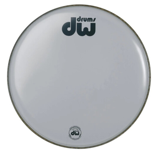 DW Frontskinn DRDHCW-18K Coated White Bass Drum Batter
