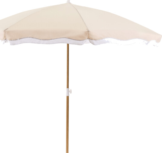 Parasoll utendørs 232 cm Sestriere beige/hvit/brun