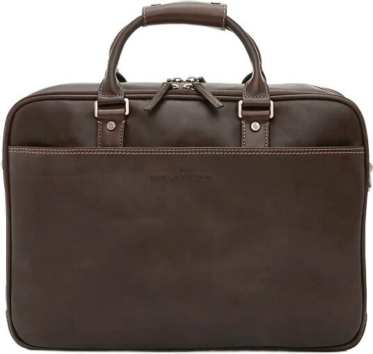 Castelijn & Beerens Verona Laptop Bag 15.6" Double Zip Brown 43X12X32CM