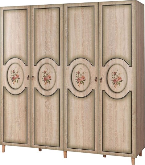 Brokind Garderobe 180 cm - Eik/Brun