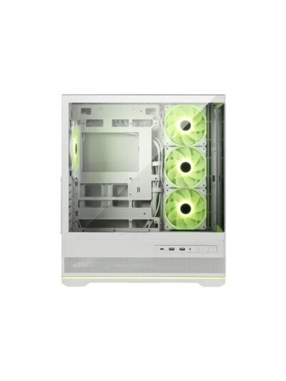 MSI MAG PANO 110R Kabinett Hvit Mid Tower med Herdet Glass MSI MAG PANO 110R Kabinett Hvit Mid Tower med Herdet Glass