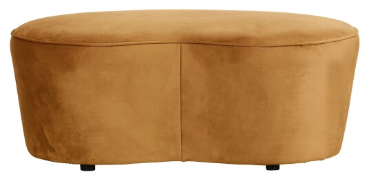 BePureHome Macaroni Liten Sofa/Puff 110 - Mustard Velour Unoliving