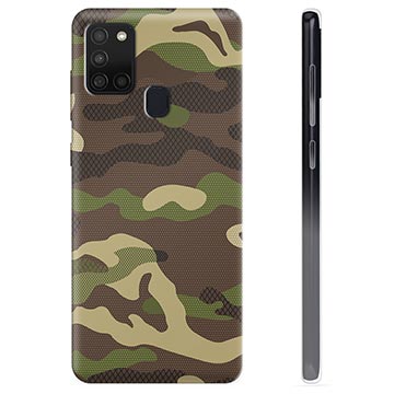 Samsung Galaxy A21s TPU-deksel Kamuflasje