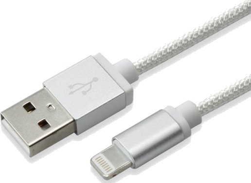 Sbox Iph7-S, Sølv, Usb A, Lightning, 1,5 M, Hankjønn, Hankjønn