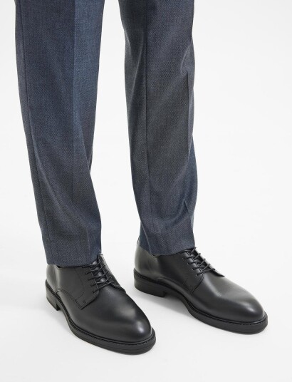 Selected Slmblake Leather Derby Shoe Noos Black 43